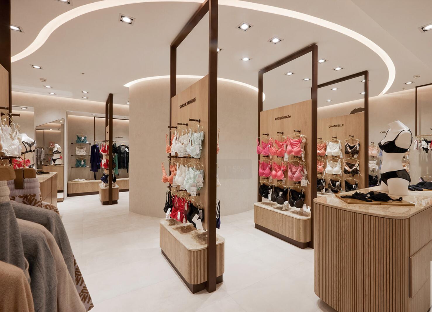 lingerie shop displays