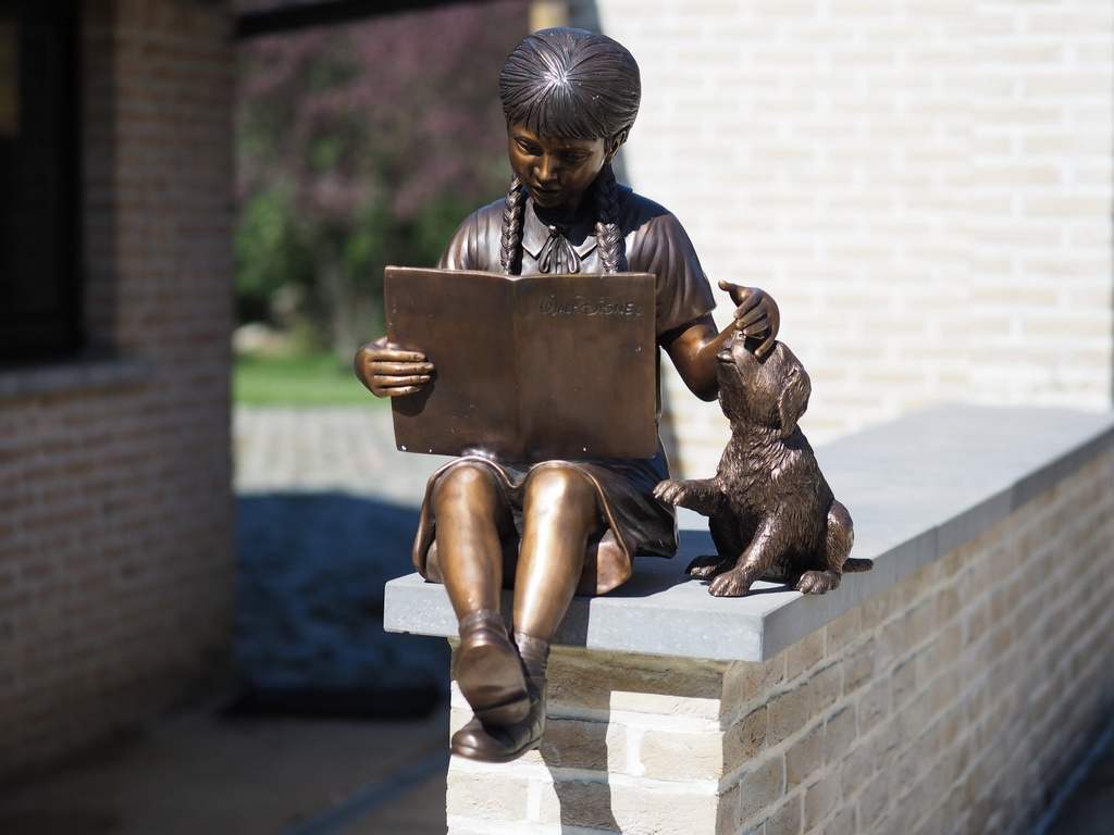 Bronze Children Statue