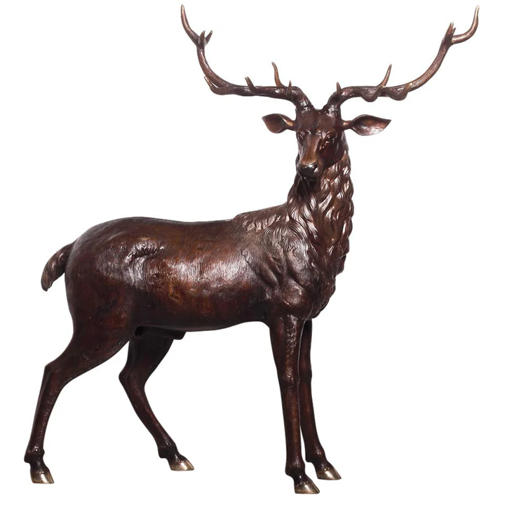 Deer & Stag Bronze Statue