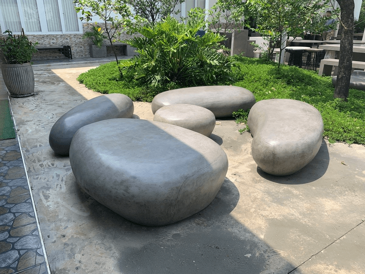 Fiberglass Pebble Seat