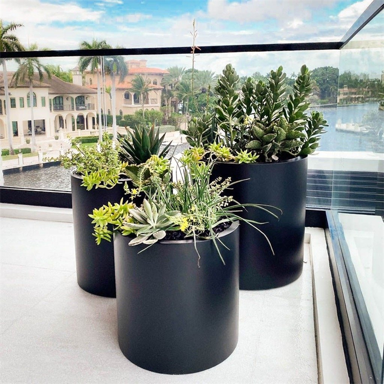 Fiberglass Round Planters
