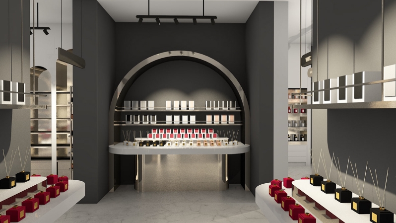 perfume store display