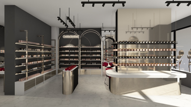 perfume store display
