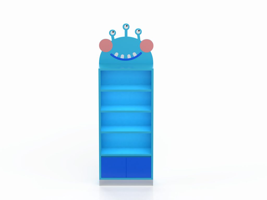 blue kiosk