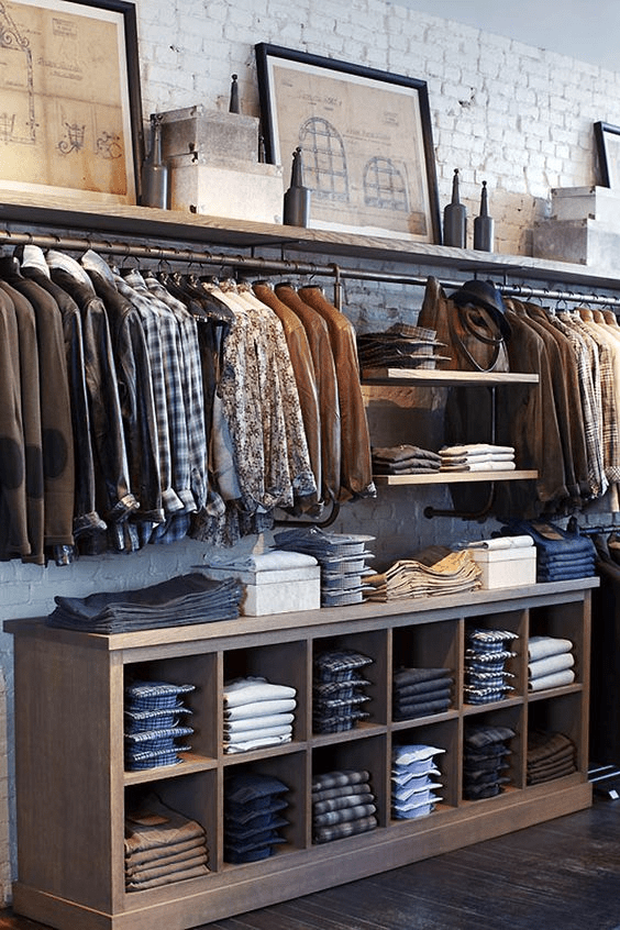 clothing display cabinet
