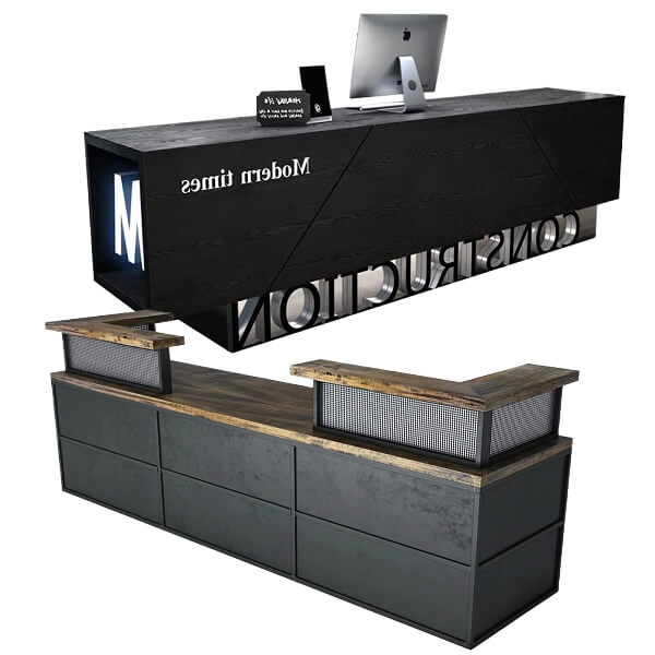 industrial and anqitue reception counters