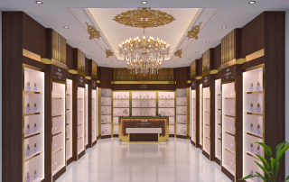 perfume display cabinet