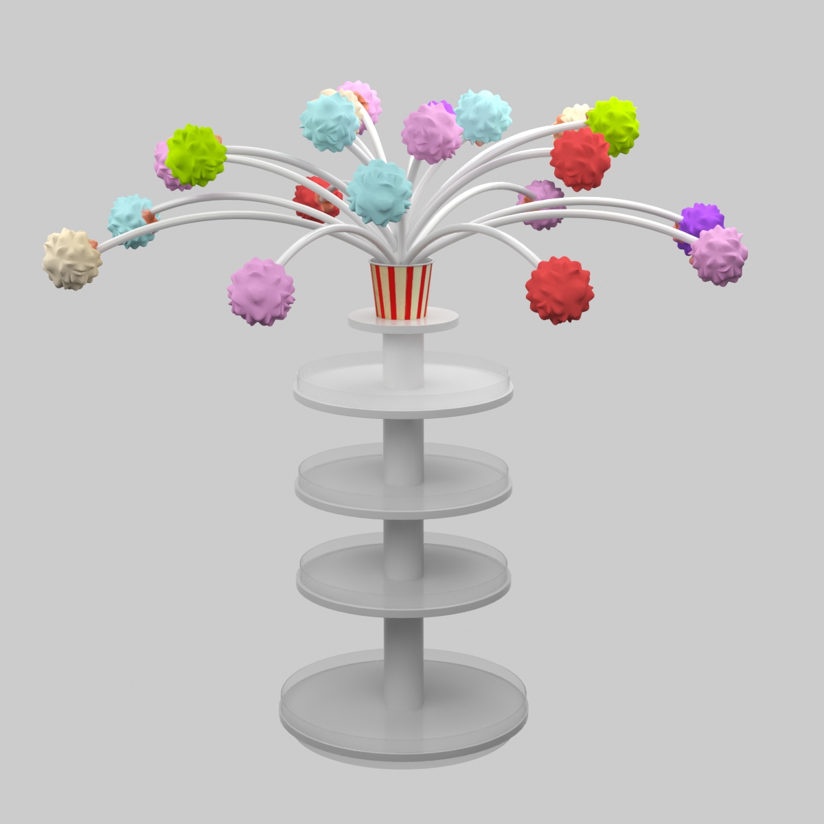 Attractive Popcorn Display Stand Design Popular Candy Display Stand on Sale - Image 4