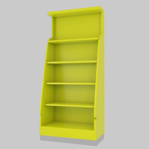yellow display stand