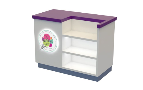 ice cream reception desk