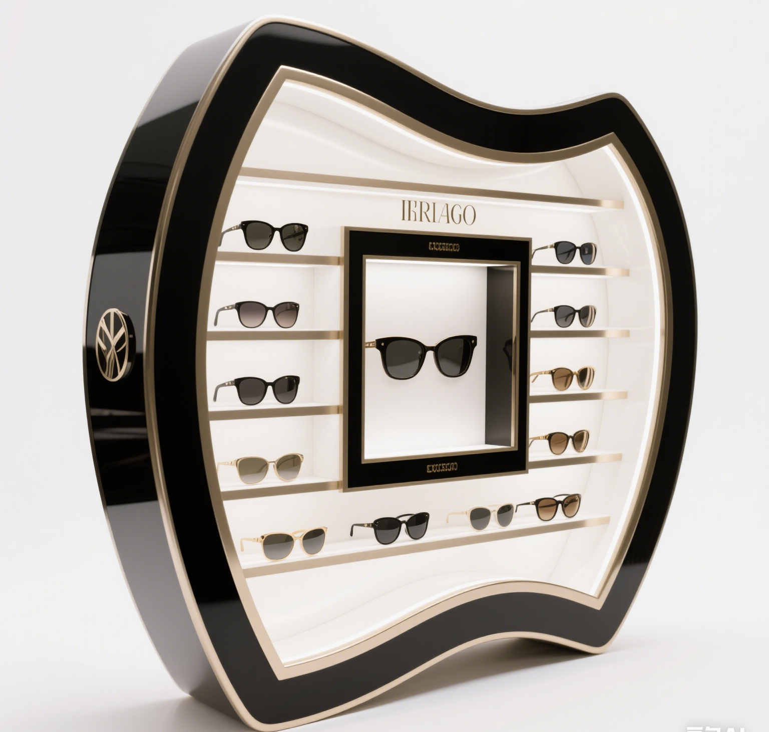 Luxurious glasses display cabinet