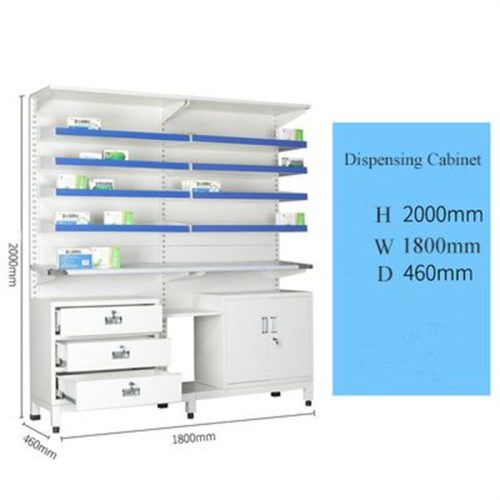 white display case