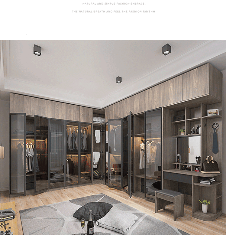 Wall mounted wardrobe