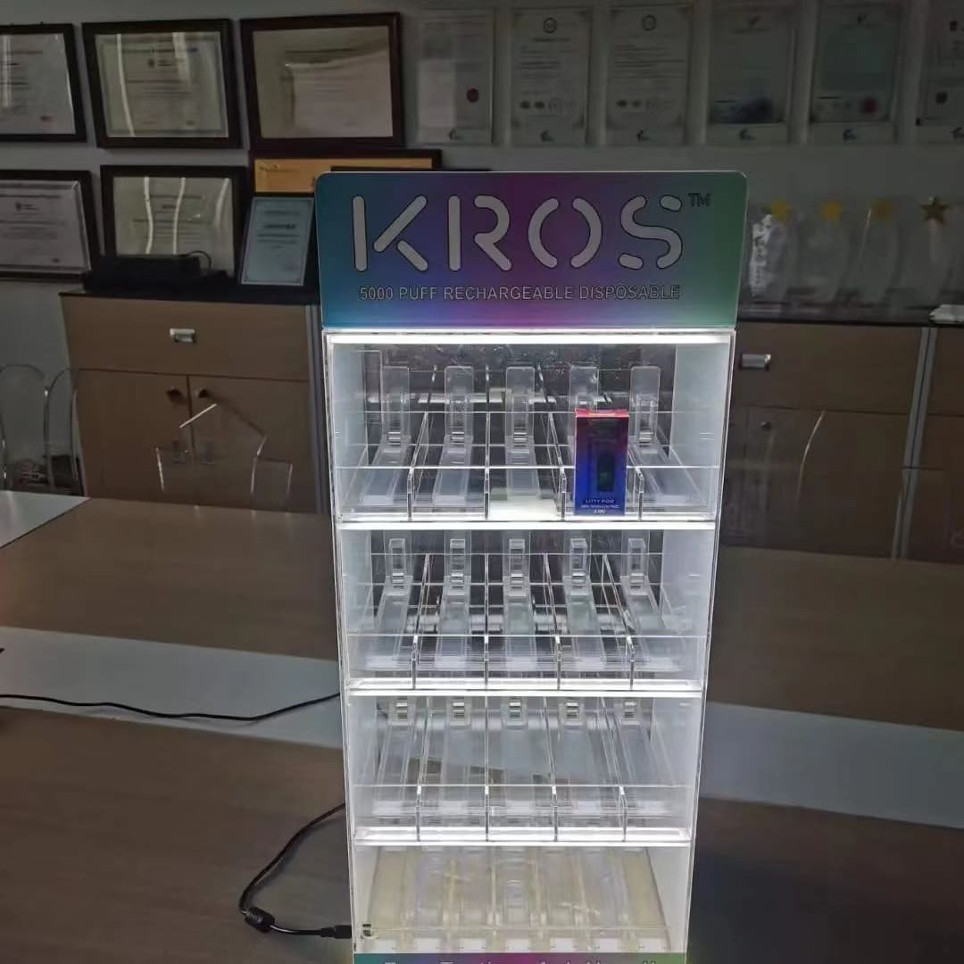 display shelf with light