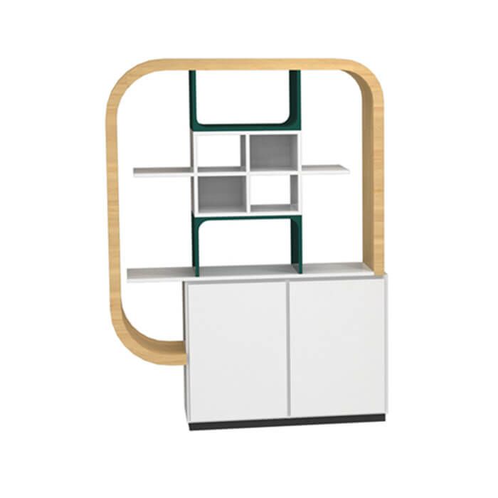 Pharmacy wooden display rack