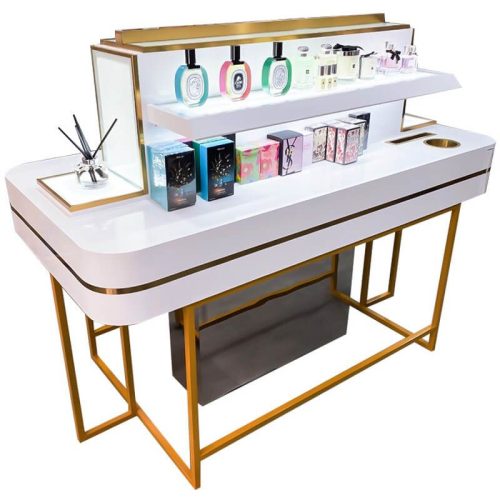 Minimalist cosmetics display cabinet