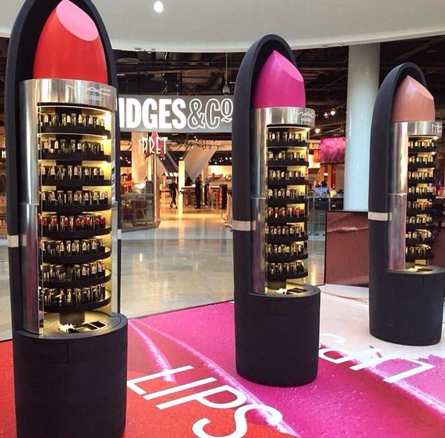 Stylish Lipstick Display Cabinet