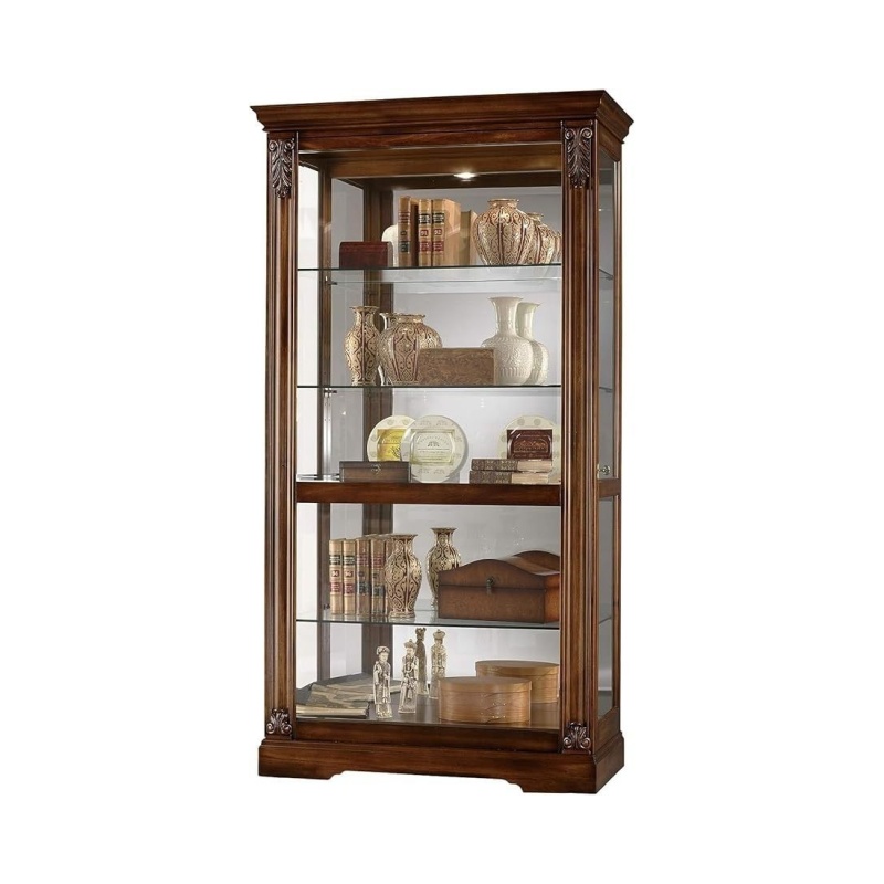 antique curio display cabinet