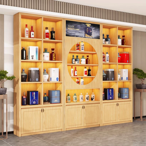 wooden display cabinet