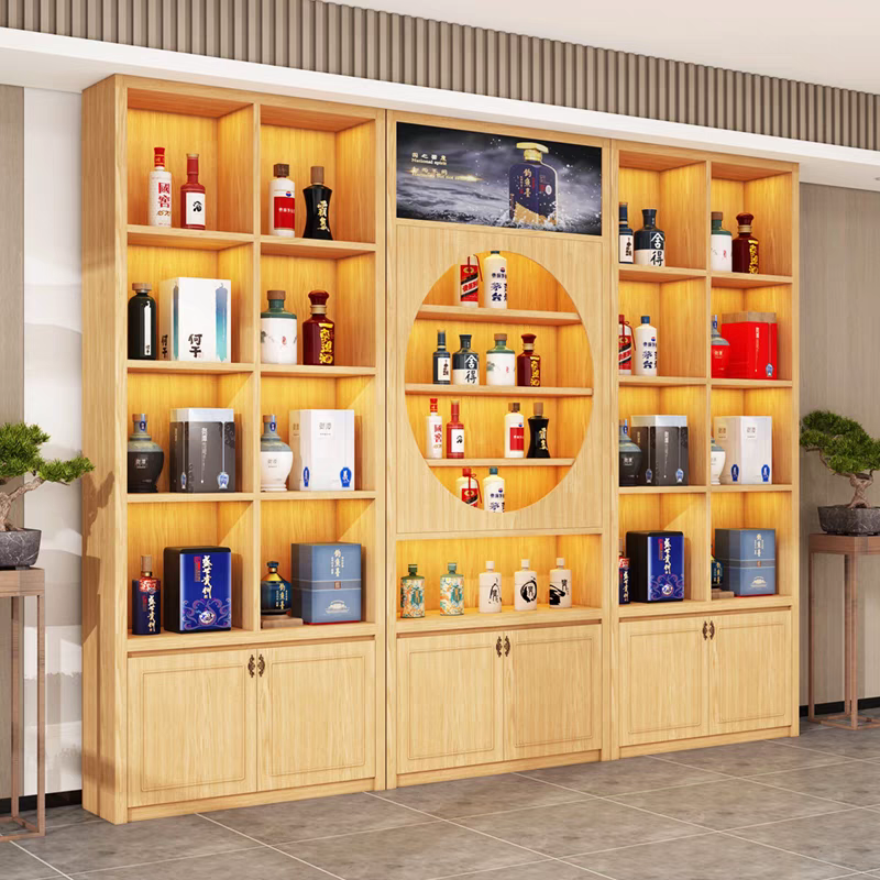 wooden display cabinet