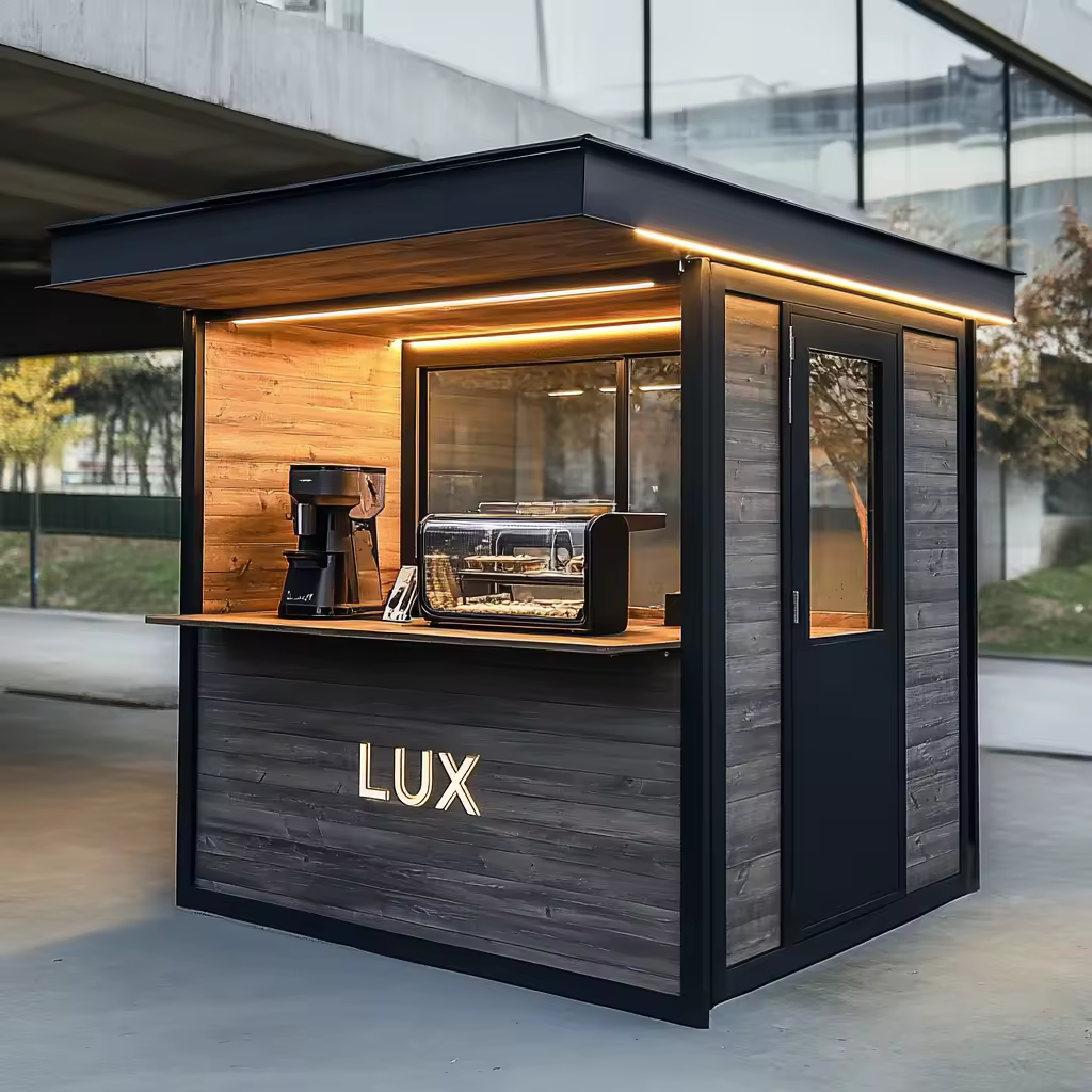 outdoor coffee kiosk design