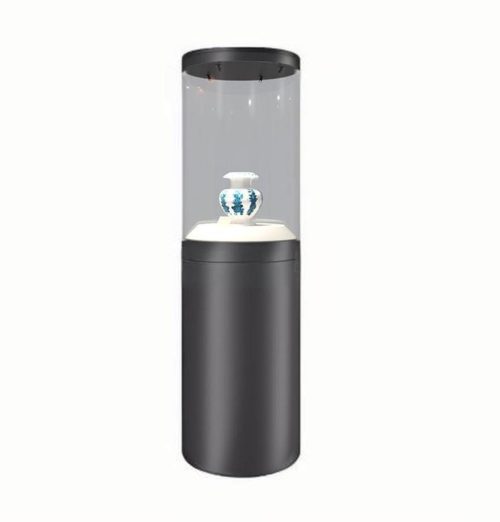 round pedestal showcase