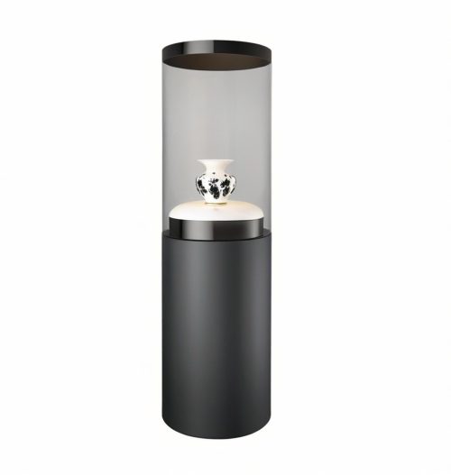 column pedestal display case