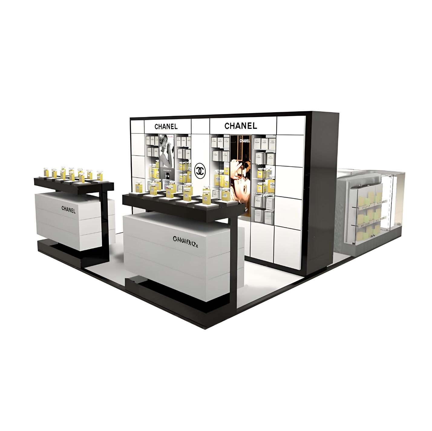 perfume kiosk counter