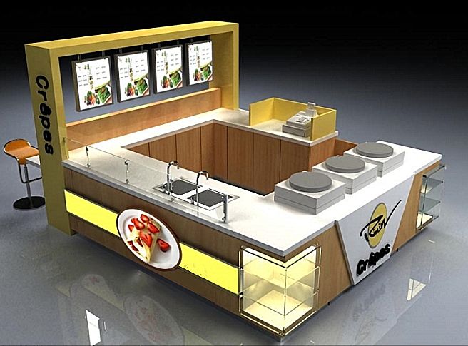 crepe kiosk for mall