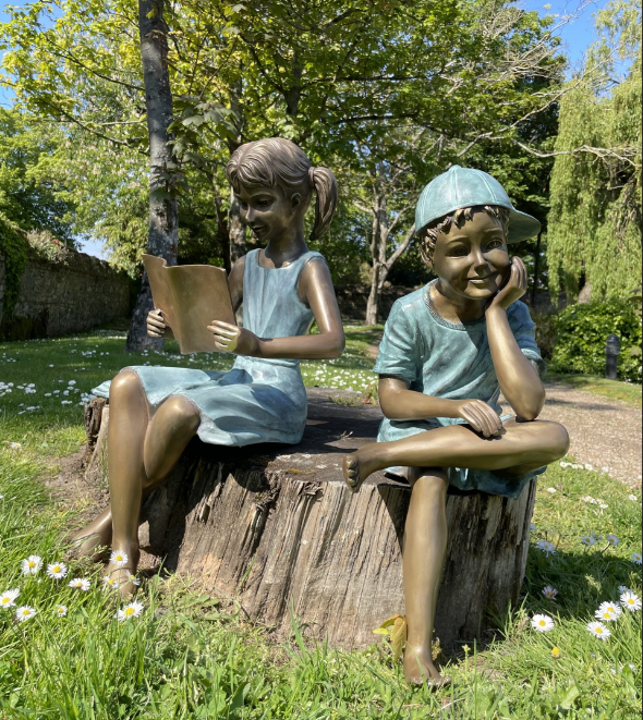 Bronze Children Statue (13) Bronze Children Statue