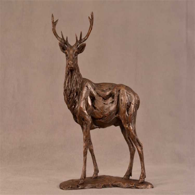 Deer & Stag Bronze Statue