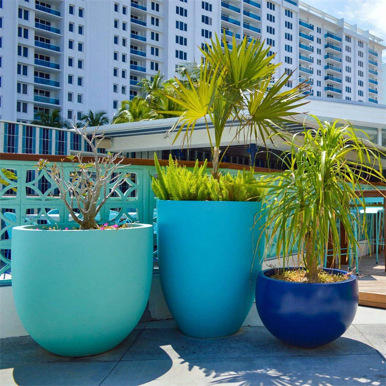 Fiberglass Round Planters
