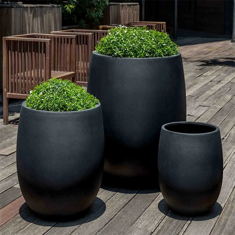 Fiberglass Round Planters