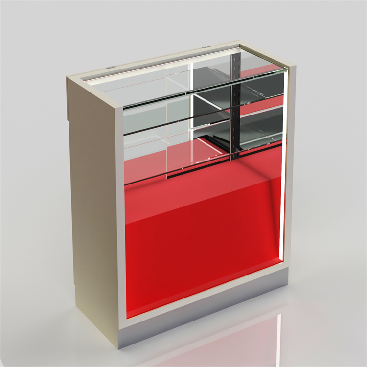 Glass display cabinet