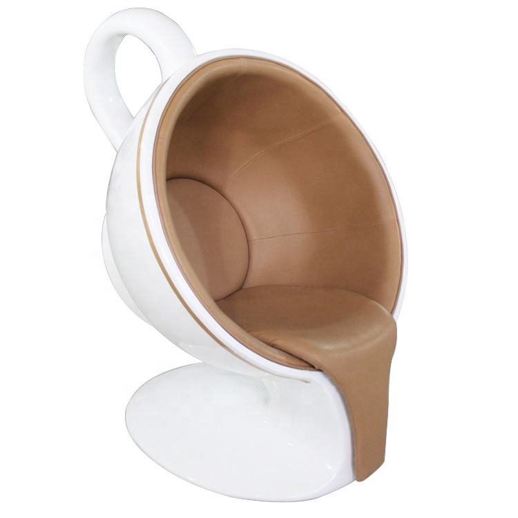 coffee cup lounge chair fiberglass