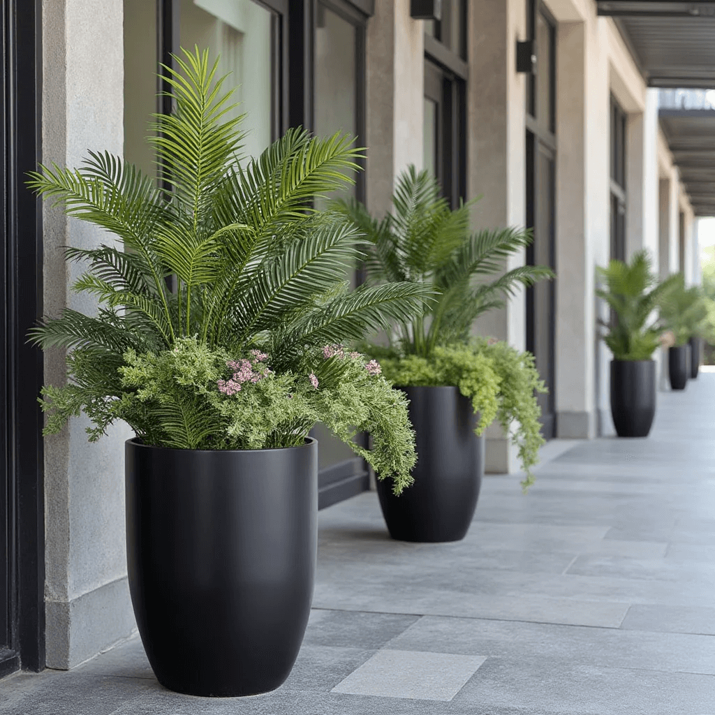 Outdoor Fiberglass Planter