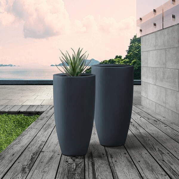 Outdoor Fiberglass Vase Planter
