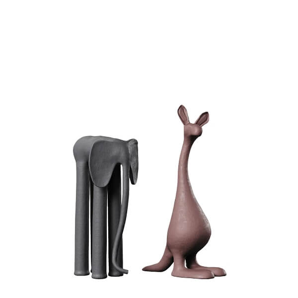 abstract animal statues