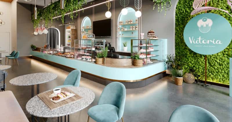 ice cream shop furniture