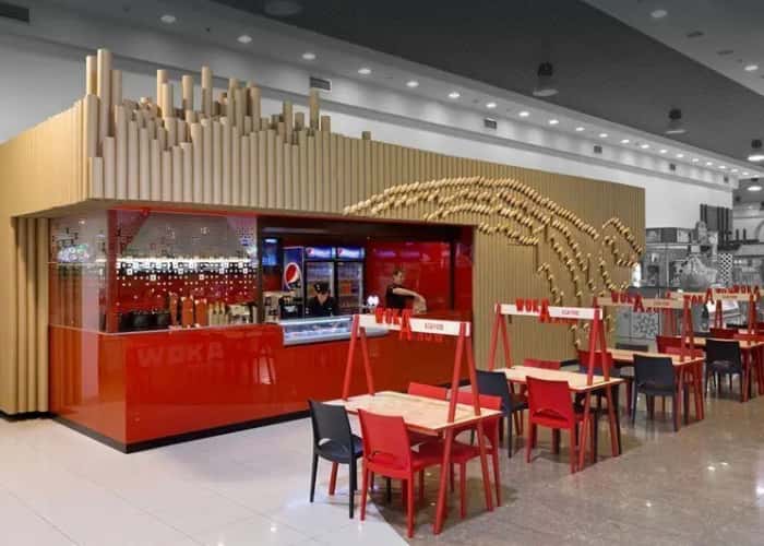 food courts displays