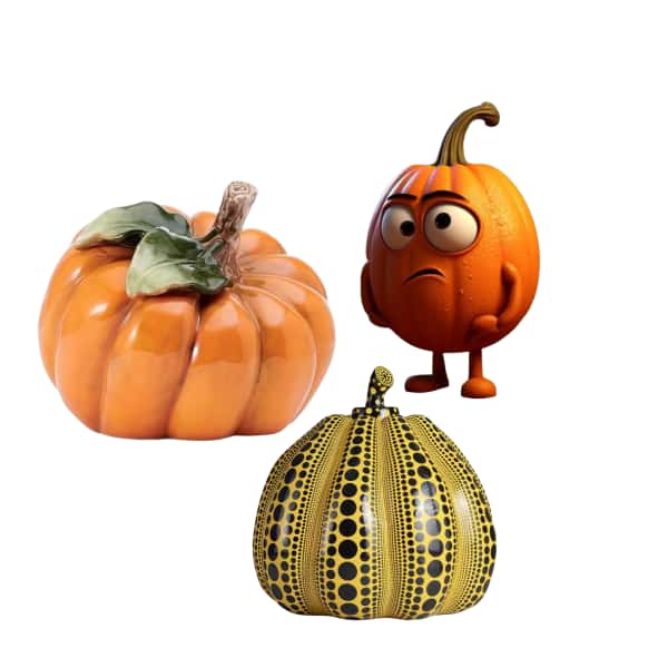 pumpkin statues