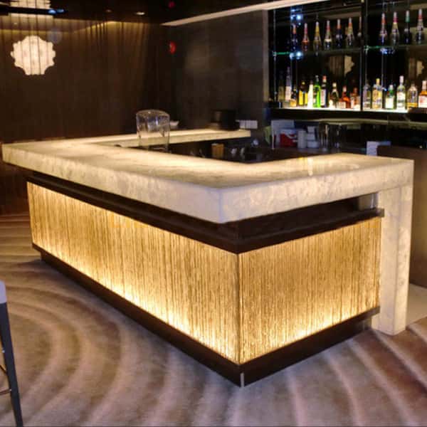 receptiononyx Backlit Onyx bar
