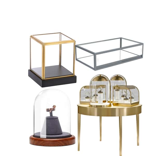 countertop jewelry showcase