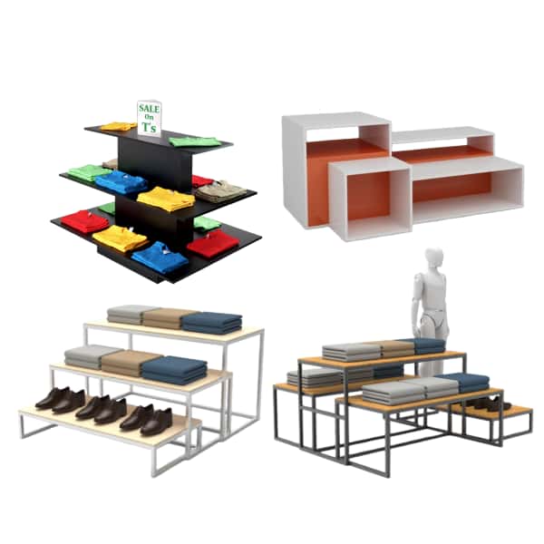 clothingtables cloting display tables nesting tables