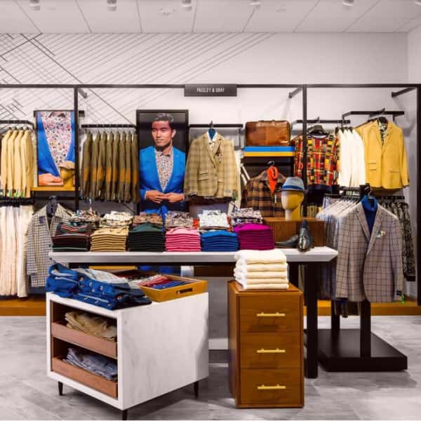 mens men's clothing store furniture