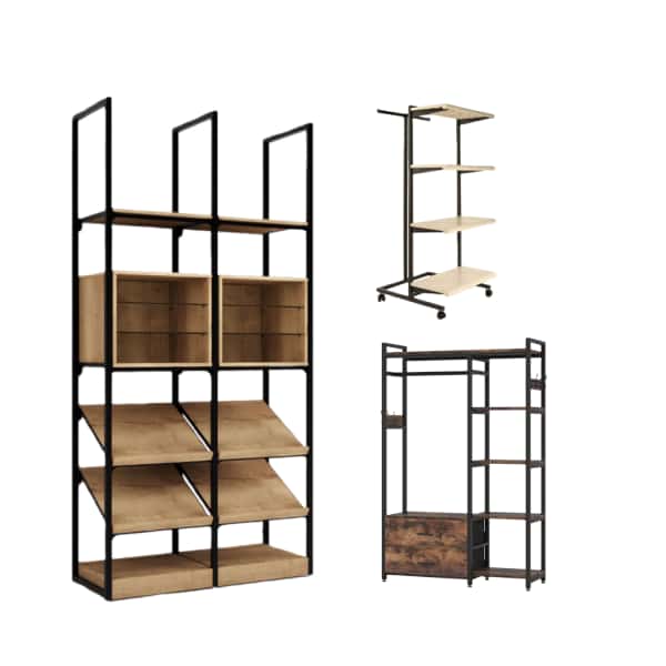 shelvingunits Shelving units & racks for clothing store fixtures