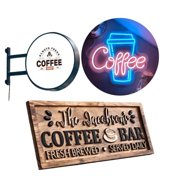 signs coffee shop signs