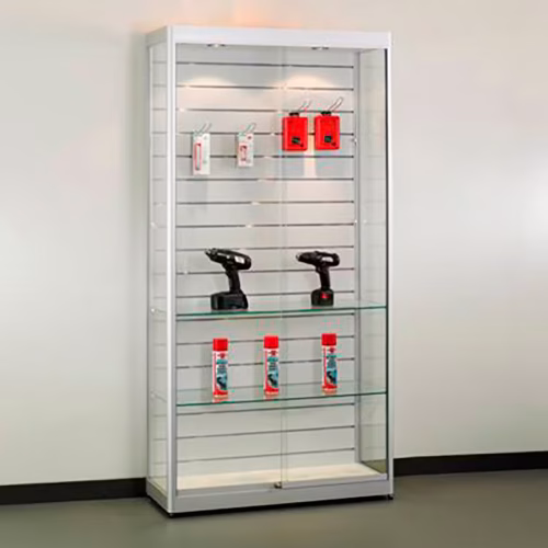 slatwall display cabinets