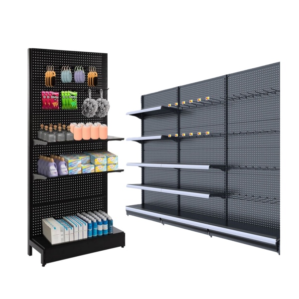 grocery store pegboard racks