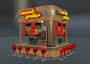 fast food outdoor kiosk